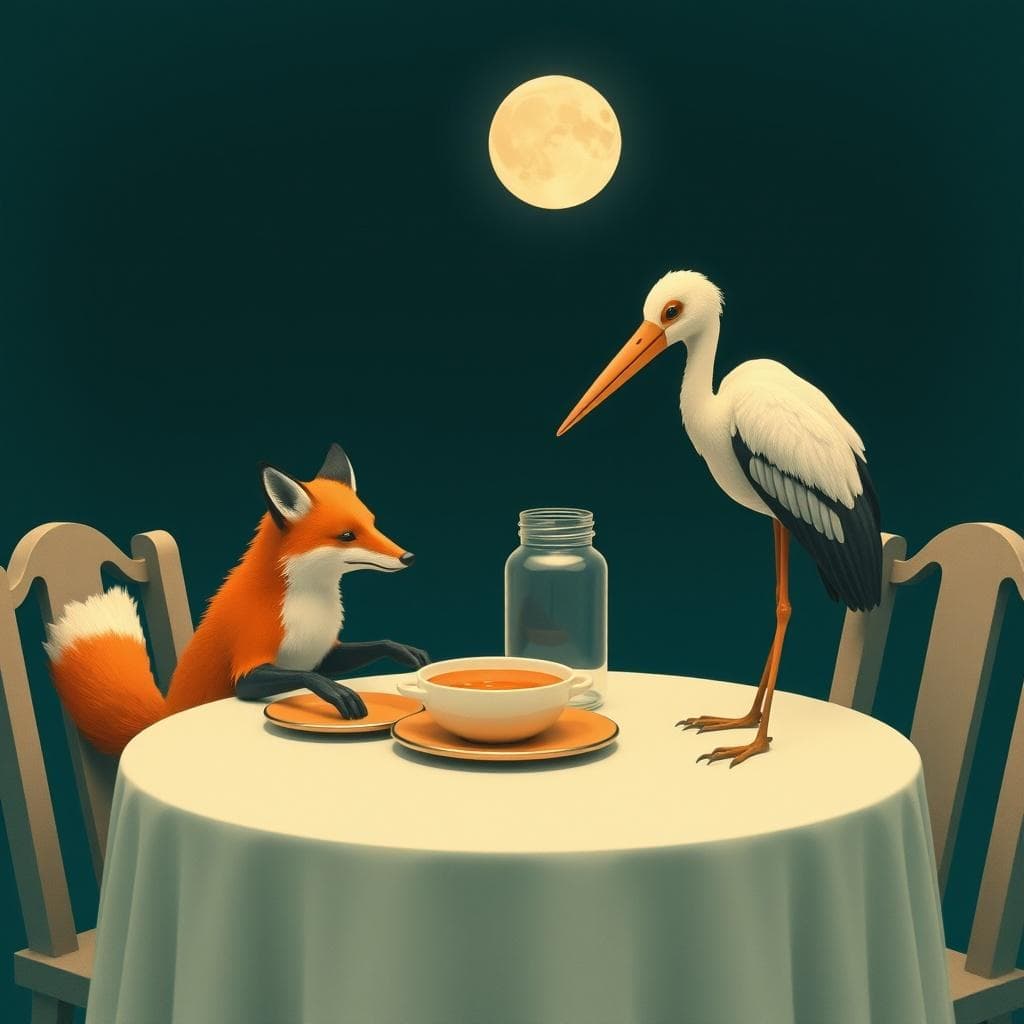 The Fox and the Stork