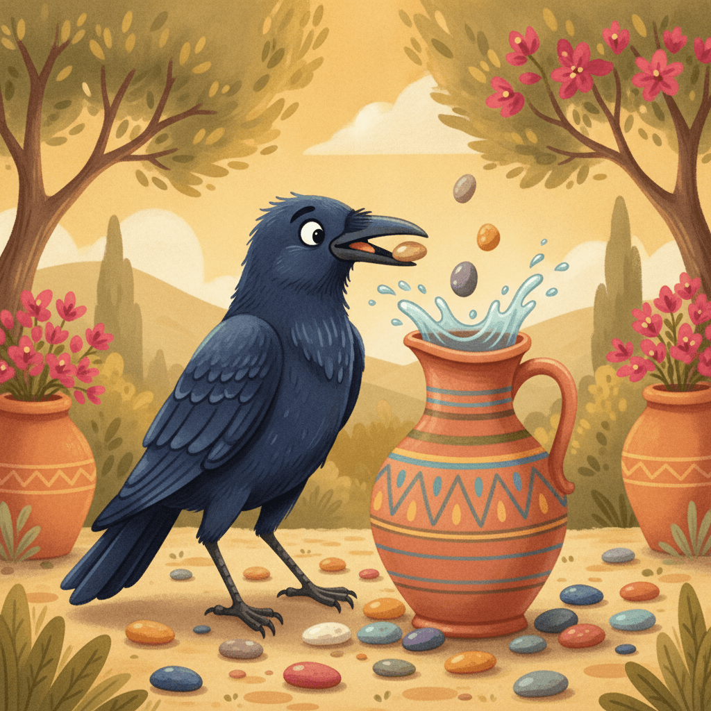 The Crow and the Pitcher