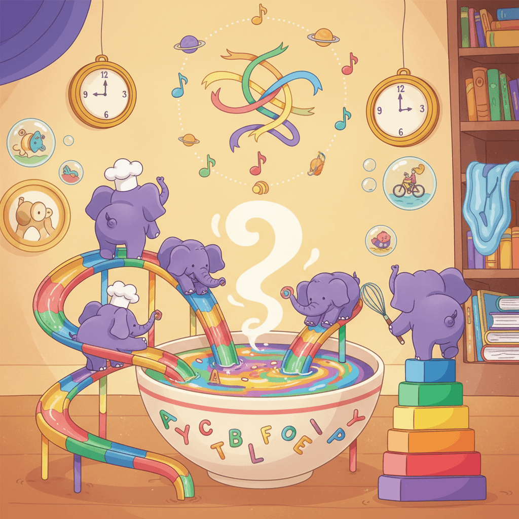 Backwards Purple Elephants in My Soup