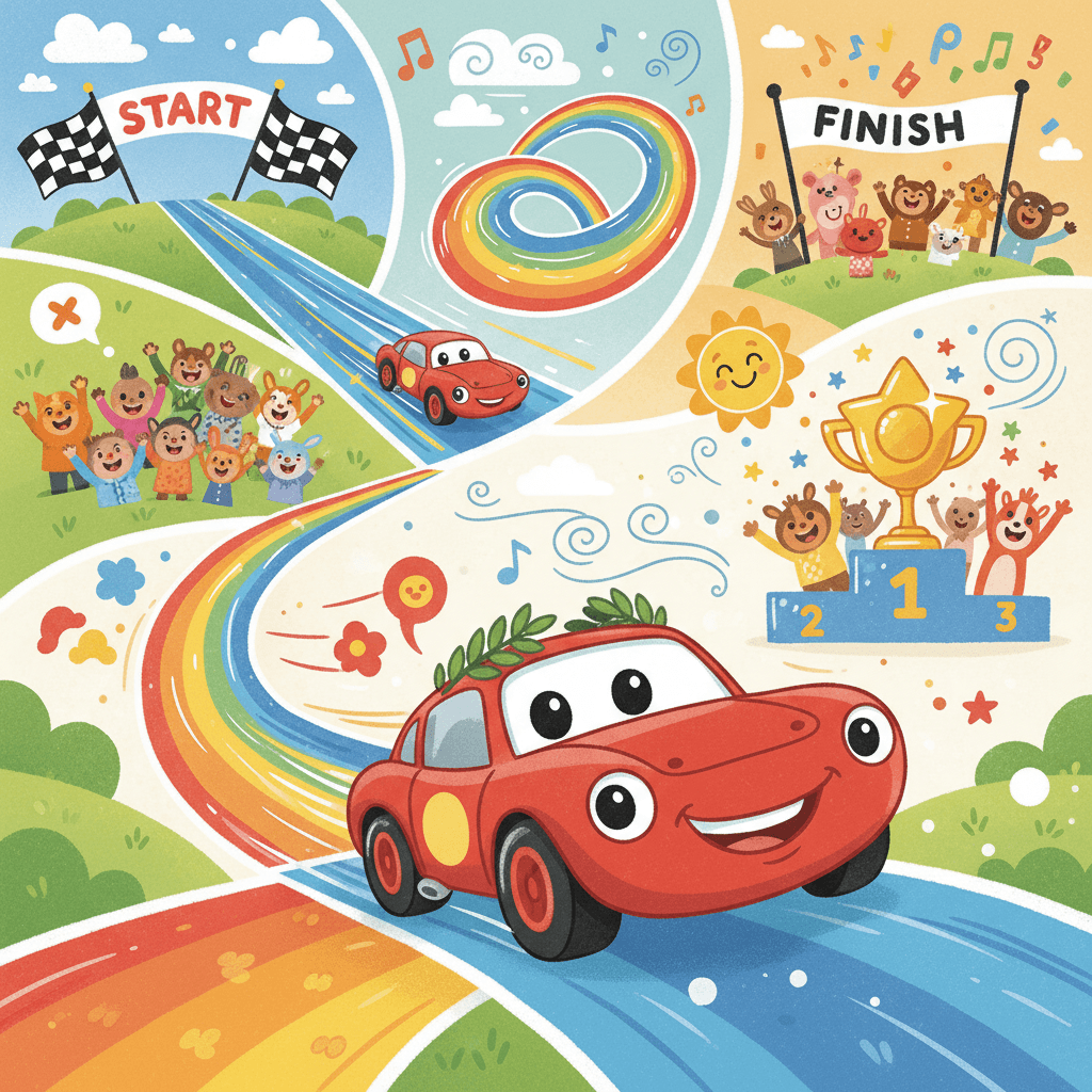 Red Race Car (English & Mandarin)