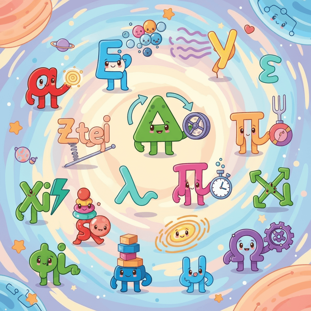 Greek Letters in Physics
